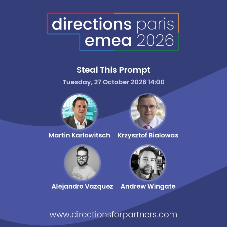 Steal This Prompt - Tuesday 27 October 2026 14:00, with Martin Karlowitsch, Krzysztof Bialowas, Alejandro Vazquez and Andrew Wingate
