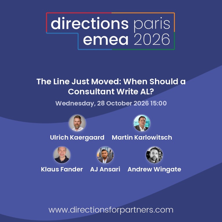 The Line Just Moved: When Should a Consultant Write AL? - Wednesday 28 October 2026 15:00, with Ulrich Kaergaard, Martin Karlowitsch, Klaus Fander, AJ Ansari and Andrew Wingate