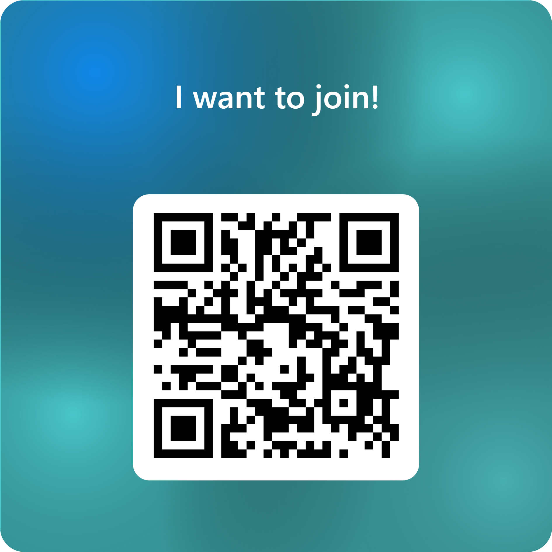 QR code to request the WhatsApp community join link